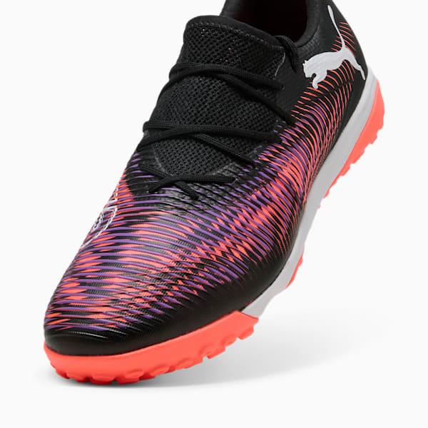 FUTURE 8 MATCH Low TT Football Boots Unisex, PUMA Black-PUMA White-Glowing Red, large-MEX