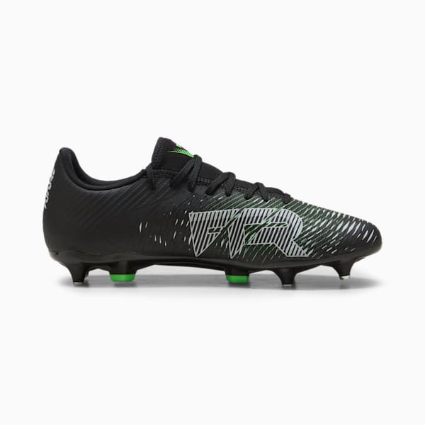 FUTURE 8 PLAY MxSG Football Boots, PUMA Black-Cool Light Gray-Fluo Green, large-ZAF