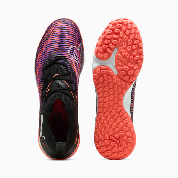 Tacos de fútbol FUTURE 8 MATCH TT para mujer, PUMA Black-PUMA White-Glowing Red, large-MEX
