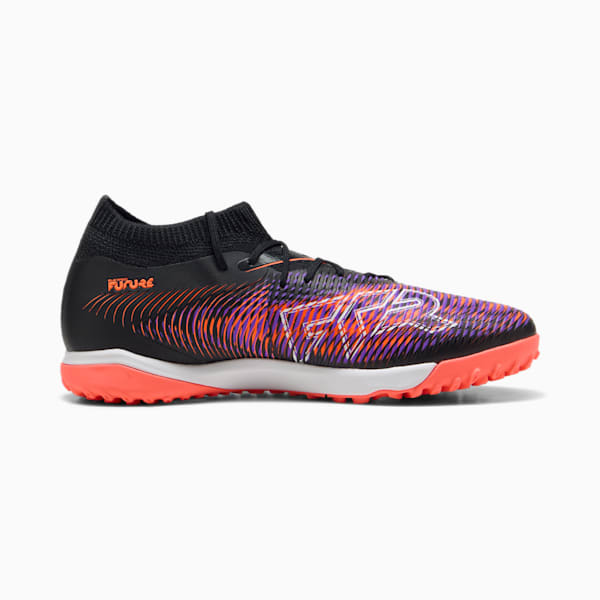 Tacos de fútbol FUTURE 8 MATCH TT para mujer, PUMA Black-PUMA White-Glowing Red, large-MEX