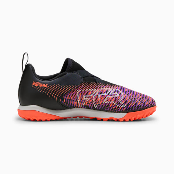 Tacos de fútbol FUTURE 8 MATCH TT + adolescentes sin cordones, PUMA Black-PUMA White-Glowing Red, large-MEX