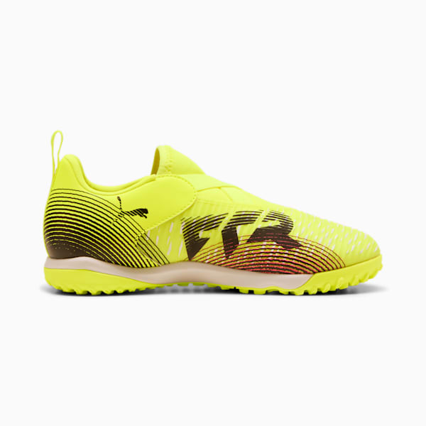 Tacos de fútbol FUTURE 8 MATCH TT + adolescentes sin cordones, Yellow Alert-PUMA Black-Sun Struck, large-MEX