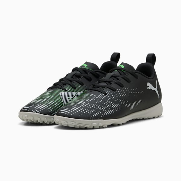 FUTURE 8 PLAY TT Football Boots Youth, PUMA Black-Cool Light Gray-Fluo Green, large-MEX