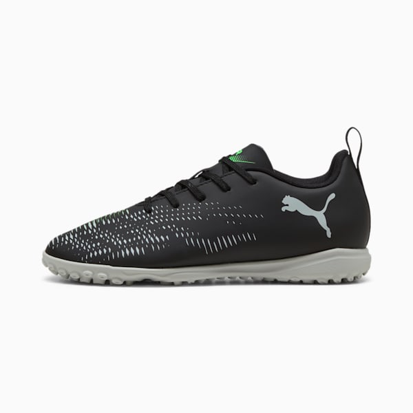 FUTURE 8 PLAY TT Football Boots Youth, PUMA Black-Cool Light Gray-Fluo Green, large-MEX