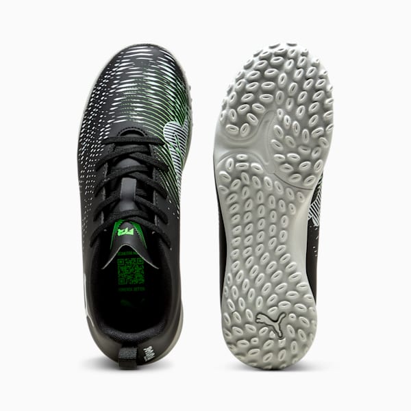 FUTURE 8 PLAY TT Football Boots Youth, PUMA Black-Cool Light Gray-Fluo Green, large-MEX