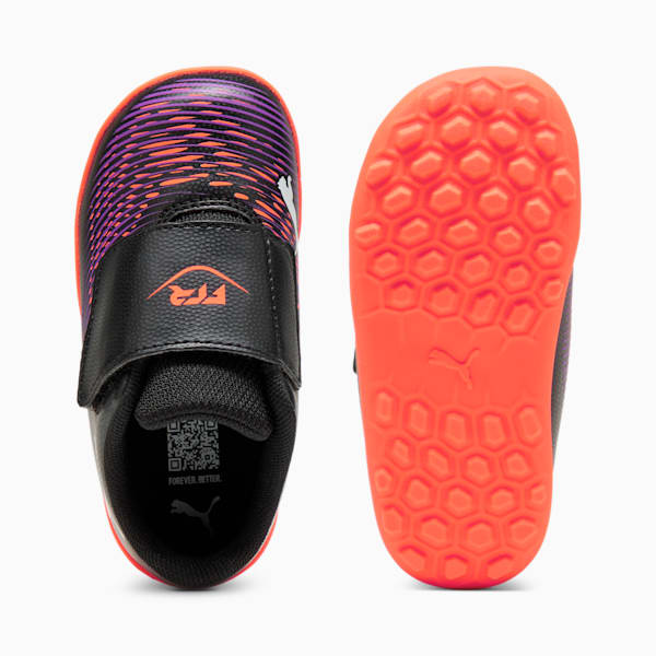 Tacos de fútbol niños FUTURE 8 PLAY TT V, PUMA Black-PUMA White-Glowing Red, large-MEX