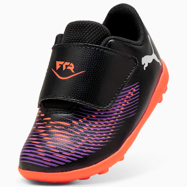Tacos de fútbol niños FUTURE 8 PLAY TT V, PUMA Black-PUMA White-Glowing Red, large-MEX