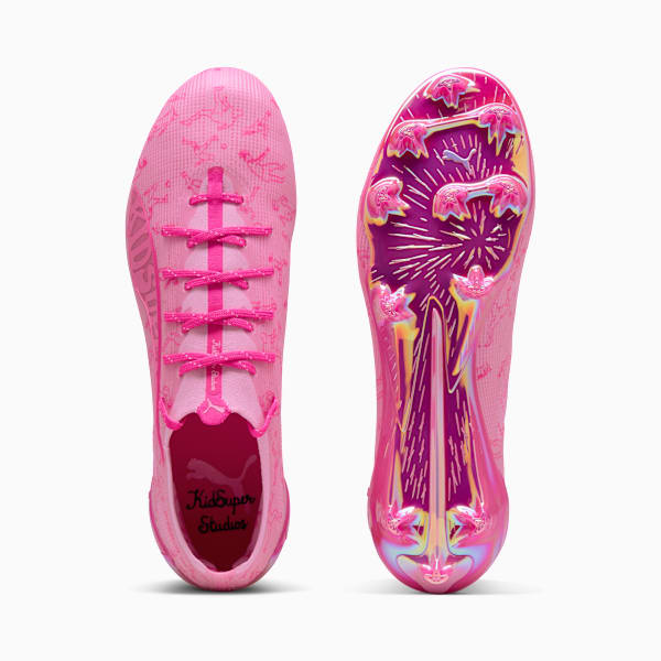 ULTRA 5 ULTIMATE x KIDSUPER FG Football Boots Unisex, Pink Lilac-Fast Pink-Ravish, large-ZAF