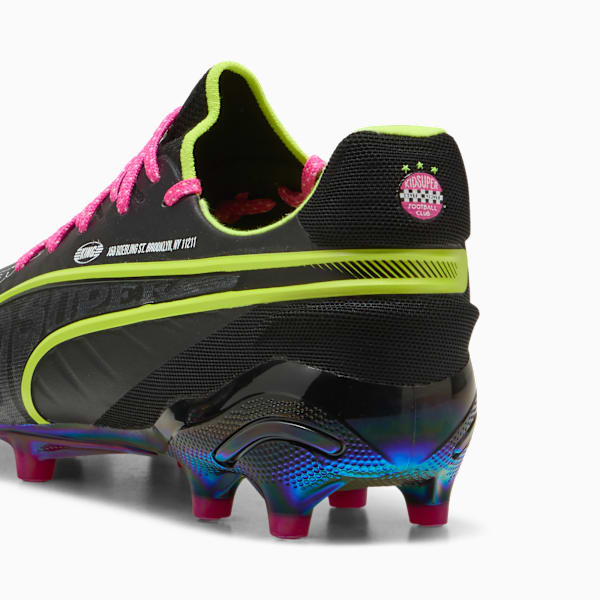 Tacos de fútbol KING ULTIMATE x KIDSUPER FG/AG, PUMA Black-Electric Lime-Strong Gray-Ravish-PUMA White, large-MEX