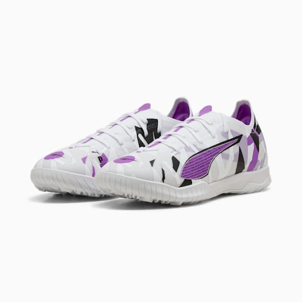 Tacos de fútbol ULTRA 5 MATCH FOREVER TT, PUMA White-Pure Magenta-Feather Gray-PUMA Black, large-MEX