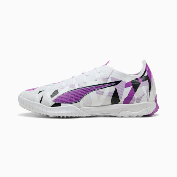 Tacos de fútbol ULTRA 5 MATCH FOREVER TT, PUMA White-Pure Magenta-Feather Gray-PUMA Black, large-MEX