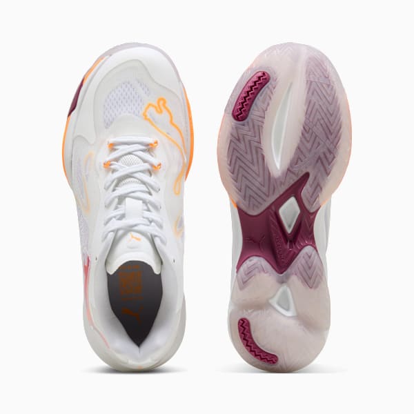 Vantage NITRO™ Handball Shoes Women, PUMA White-Berry-Heat Fire-Lilac Crush, large-ZAF