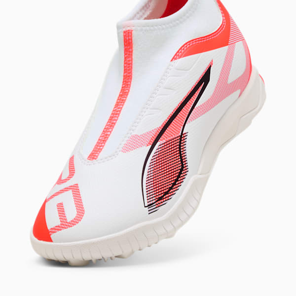 Botines de futsal ULTRA 5 MATCH+ LL TT + MID juvenil, PUMA White-PUMA Black-Glowing Red, large-ARG