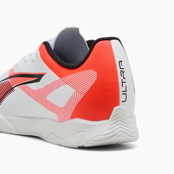 Botines de futsal ULTRA 5 PLAY IT, PUMA White-PUMA Black-Glowing Red, large-ARG