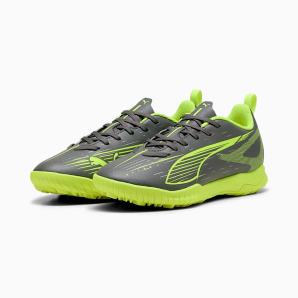 Botines de fútbol ULTRA 5 PLAY TT juvenil, Matte Aged Silver-Yellow Alert-Puma Aged Silver, large-ARG