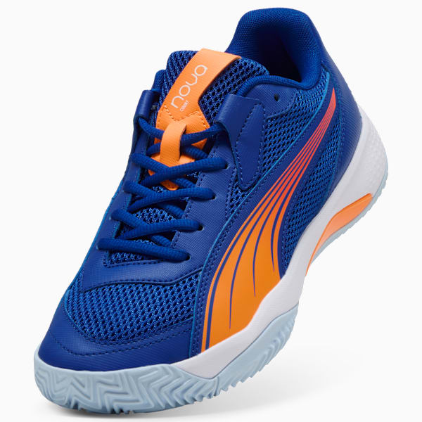 NOVA Court Momo González Padel Shoes Unisex, Vivid Blue-Heat Fire-PUMA White-Glowing Red, large-ZAF