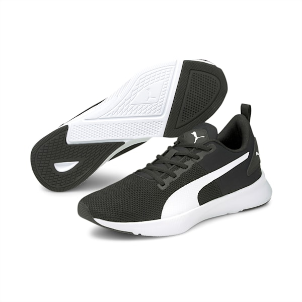 Flyer Running Shoes, Puma Black-Puma White, large-MEX