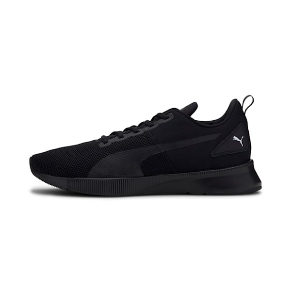 Tenis para correr Flyer Runner, Puma Black-High Risk Red, large-MEX