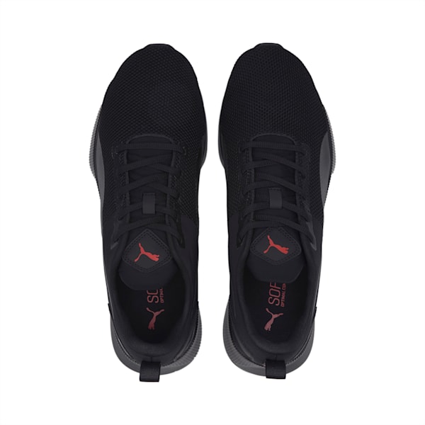 Tenis para correr Flyer Runner, Puma Black-High Risk Red, large-MEX