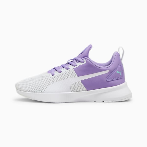 Tenis Flyer Runner para Adolescente, Lavender Alert-PUMA White-Silver Mist, large-MEX