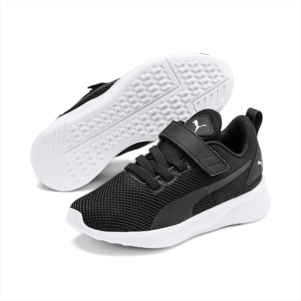 Tenis Flyer Runner V Infantiles, Puma Black-Puma White, large-MEX