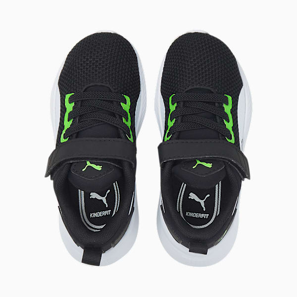 Tenis Flyer Runner para Bebé, Green Flash-Puma White-Puma Black, large-MEX