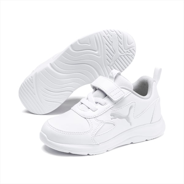 Fun Racer Kids' Trainers, Puma White-Gray Violet, large-MEX