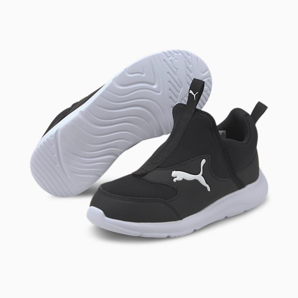 Fun Racer Slip-On Shoes Kids, Puma Black-Puma White, large-ZAF