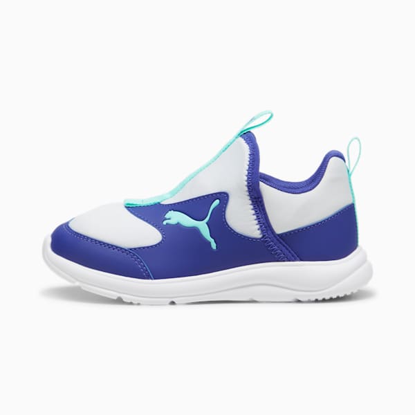 Fun Racer Slip-On Shoes Kids, Silver Mist-Mint-Lapis Lazuli, large-ZAF