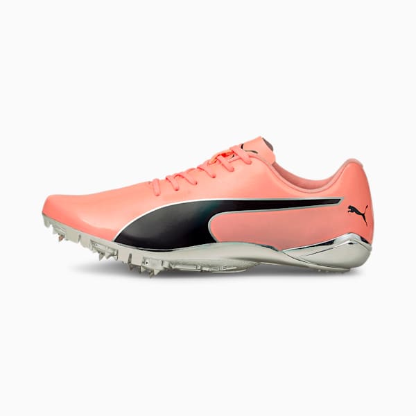 evoSPEED Electric 10 Track and Field Shoes, Elektro Peach-Puma Black-Puma Silver, large-ZAF