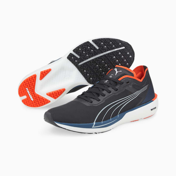 Liberate NITRO™ Men's Running Shoes, Puma Black-Cherry Tomato-Sailing Blue, large-ZAF