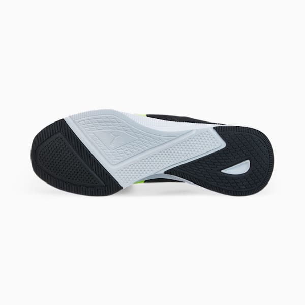 FLYER Runner Mesh Running Shoes, Puma Black-Lime Squeeze, large-MEX