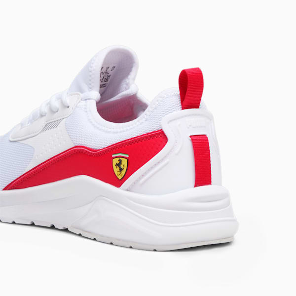 Zapatillas Ferrari Electron E, PUMA White-Rosso Corsa-PUMA White, large-ARG
