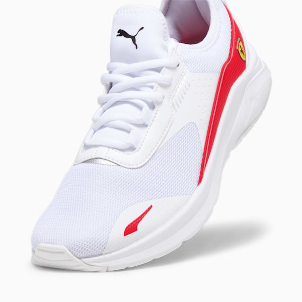 Zapatillas Ferrari Electron E, PUMA White-Rosso Corsa-PUMA White, large-ARG