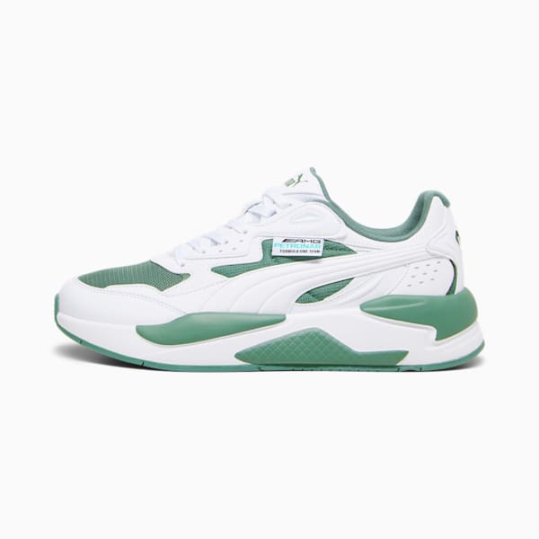 Mercedes F1 X-Ray Speed Motorsport Shoes, PUMA White-Eucalyptus, large-ZAF