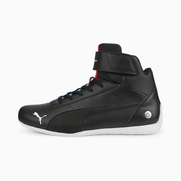 BMW M Motorsport Neo Cat Mid Motorsport Shoes, Puma Black-Puma Black, large-ZAF