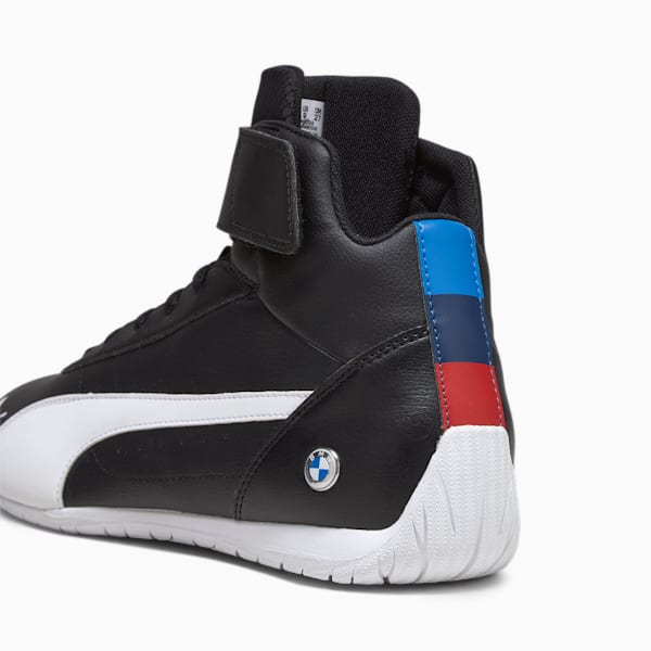 BMW M Motorsport Neo Cat Mid Motorsport Shoes, PUMA Black-PUMA White, large-ZAF