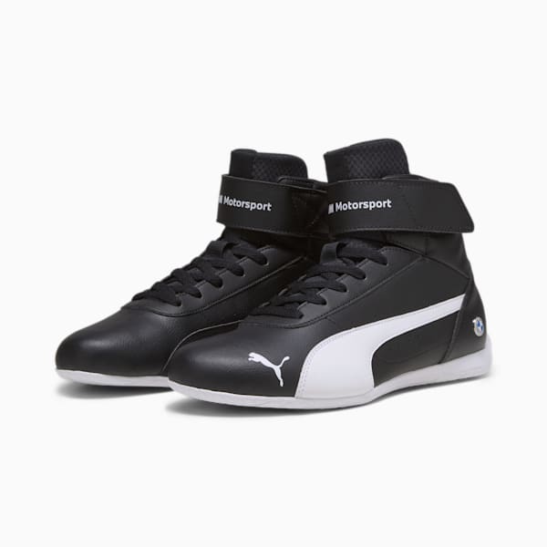 BMW M Motorsport Neo Cat Mid Motorsport Shoes, PUMA Black-PUMA White, large-ZAF