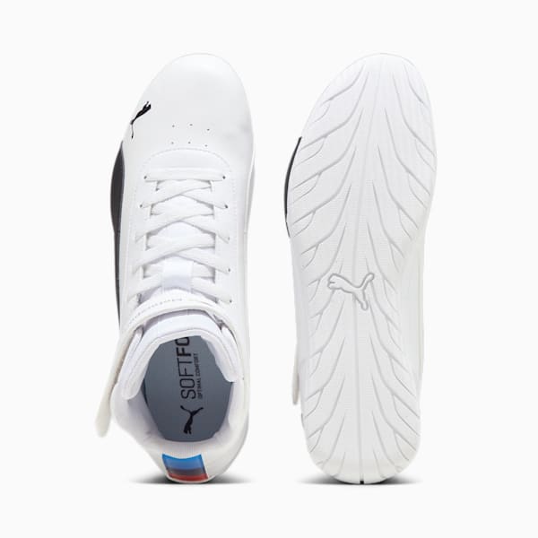 BMW M Motorsport Neo Cat Mid Motorsport Shoes, PUMA White-PUMA Black, large-ZAF