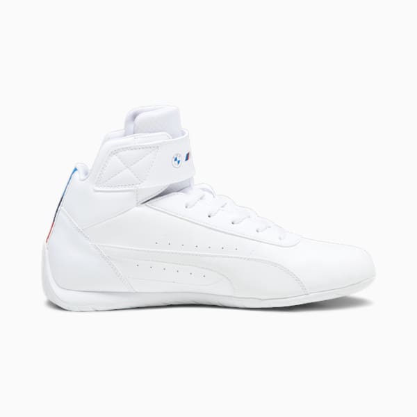 BMW M Motorsport Neo Cat Mid Motorsport Shoes, PUMA White-PUMA Black, large-ZAF