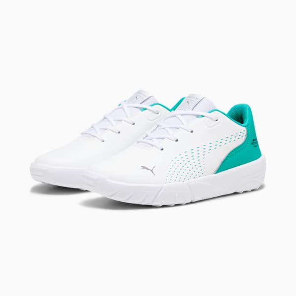 Tenis infantiles Mercedes-AMG Petronas Fórmula 1 Drift Cat Decima, PUMA White-Spectra Green, large-MEX