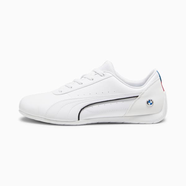BMW M Motorsport Neo Cat Motorsport Shoes, PUMA White-PUMA White-PUMA Black, large-ZAF
