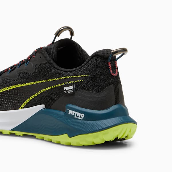 Fast-Trac NITRO 2 Men's Trail Running Shoes, PUMA Black-Lime Pow-Ocean Tropic, large-ZAF