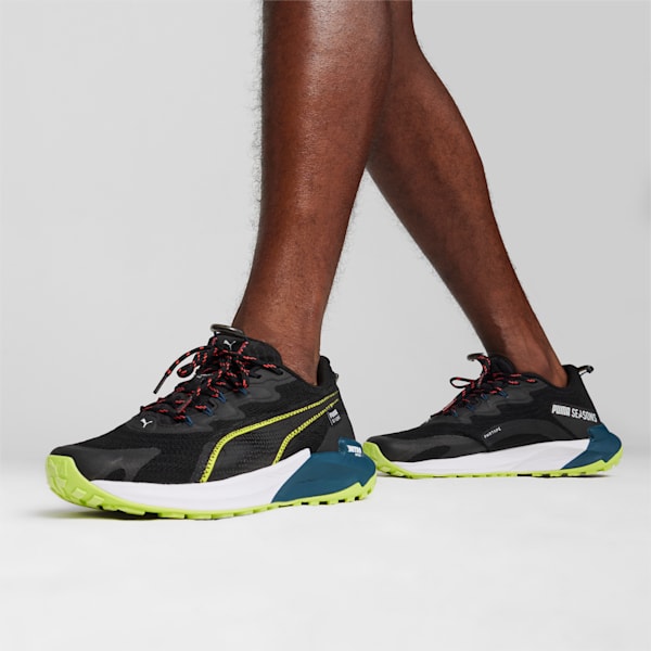 Zapatillas de trail running Fast-Trac NITRO 2 para hombre, PUMA Black-Lime Pow-Ocean Tropic, large-ARG