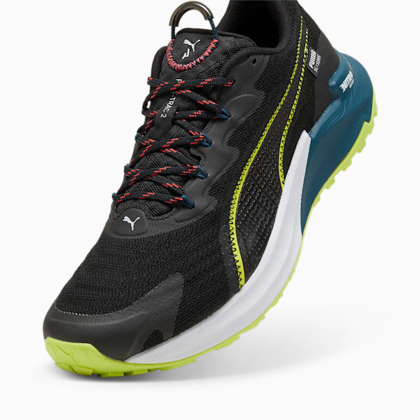 Fast-Trac NITRO 2 Men's Trail Running Shoes, PUMA Black-Lime Pow-Ocean Tropic, large-ZAF