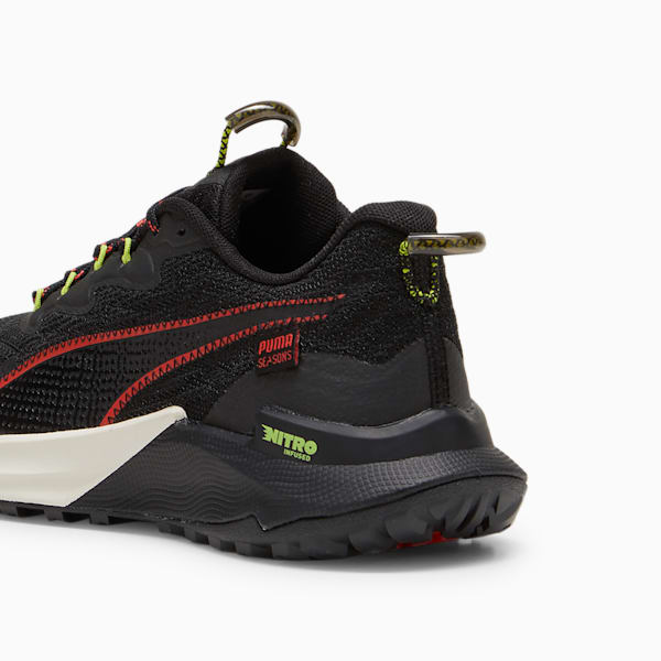 Zapatillas de trail running Fast-Trac NITRO 2 para mujer, PUMA Black-Active Red-Lime Pow, large-ARG