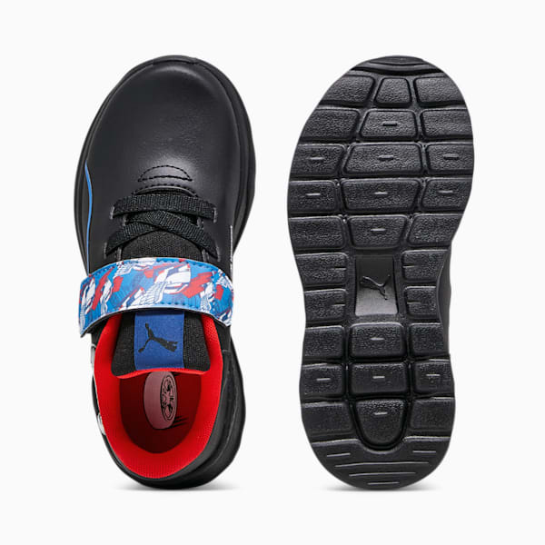 BMW M Motorsport Anzarun Kids' Driving Shoes, PUMA Black-Cool Cobalt, large-ZAF