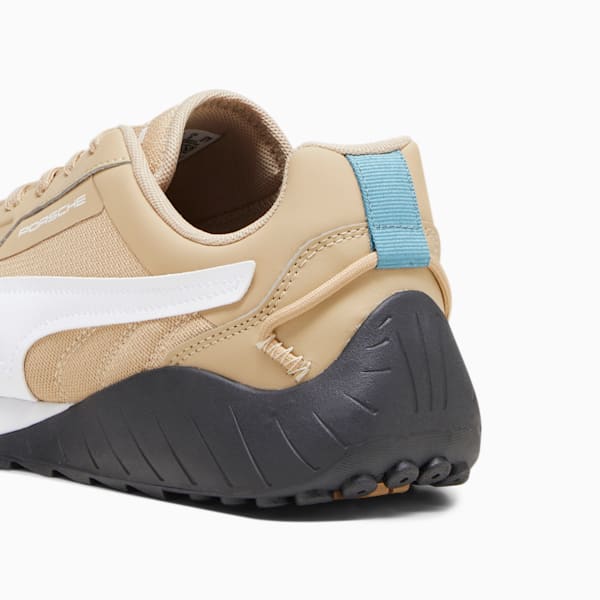 Porsche Legacy SPEEDFUSION Driving Shoes, Sand Dune-PUMA White-PUMA Black, large-ZAF