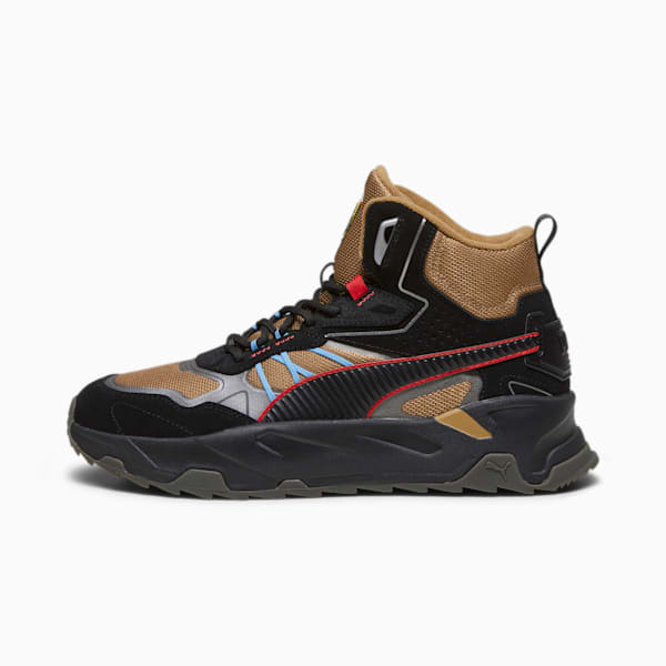 Scuderia Ferrari Trinity Mid WTR Sneakers, Toasted-PUMA Black, large-ZAF