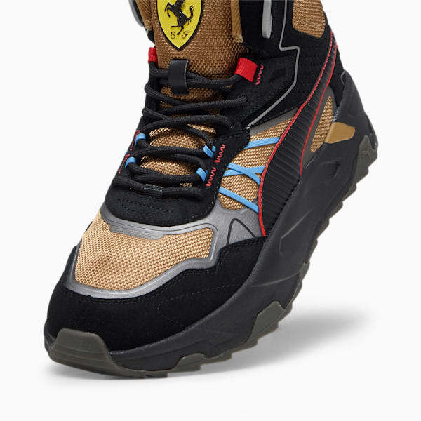 Scuderia Ferrari Trinity Mid WTR Sneakers, Toasted-PUMA Black, large-ZAF